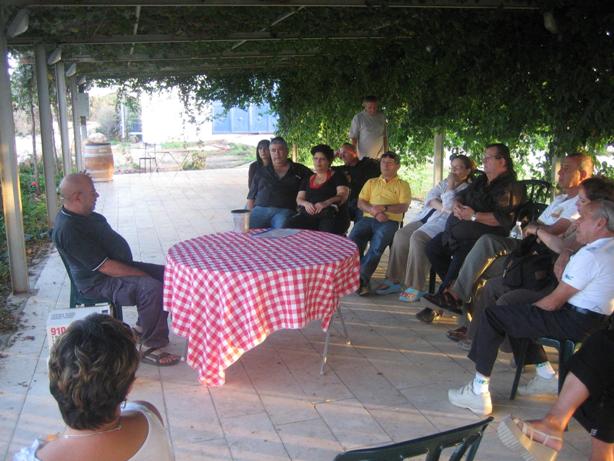 סניף ערד: ביקור ביקב הנס שטרנבך, נובמבר 2007