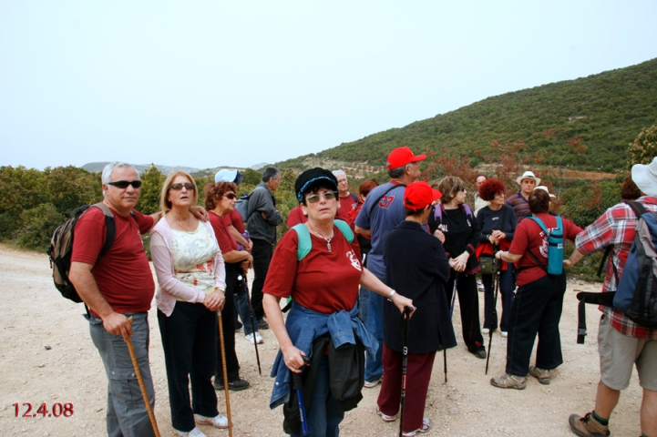 טיול אוהבי לכת בגליל, 12.4.08