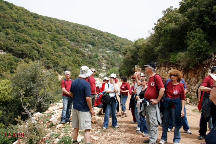 טיול אוהבי לכת בגליל, 12.4.08
