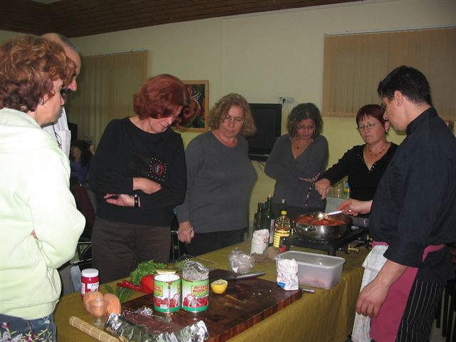סדנת בישול לפסח, אפריל 2008