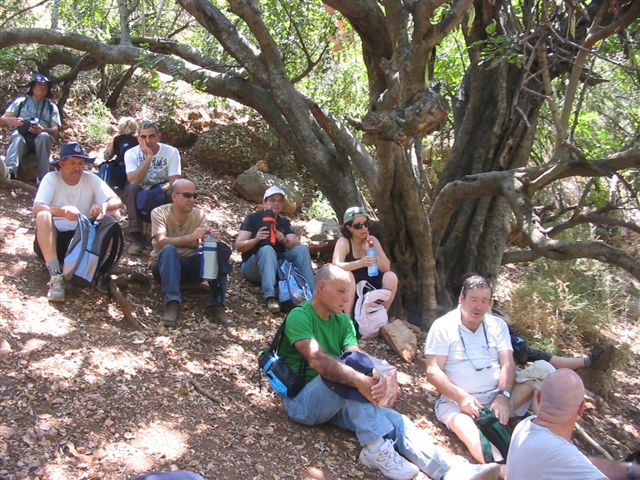 טיול בקטע שביל ישראל בנחל עמוד, יולי 2008