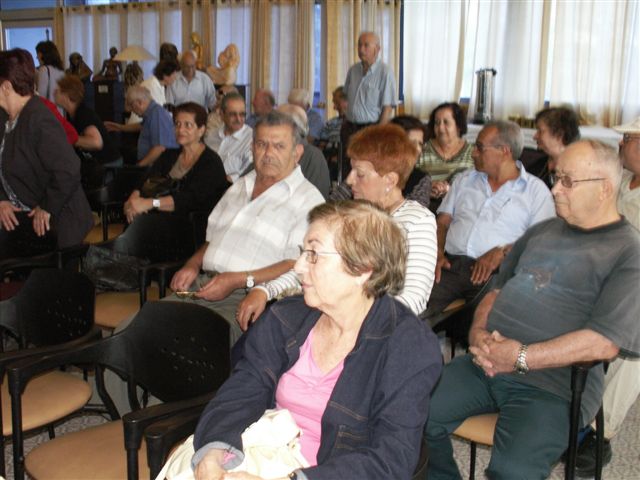 הרמת כוסית לרגל חג הפסח 16.4.08