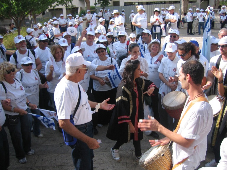 חברי "צוות"  בצעדת ירושלים 15.10.2008