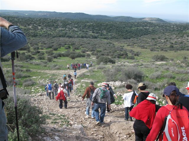 טיול בשביל ישראל קטע השפלה הפנימית, פברואר 2009