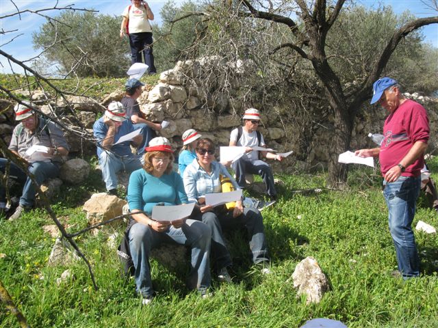 טיול בשביל ישראל קטע השפלה הפנימית, פברואר 2009