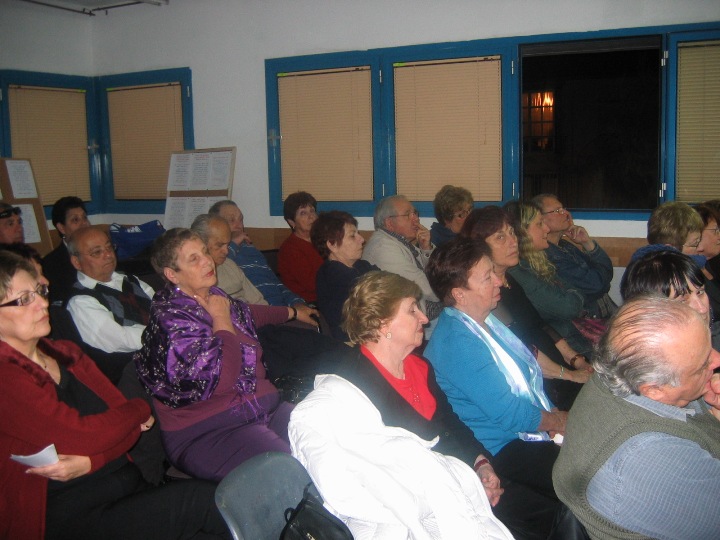 הרצאה בנושא: ``המלצות לדיאטה`` שנערכה ב- 12.3.2009