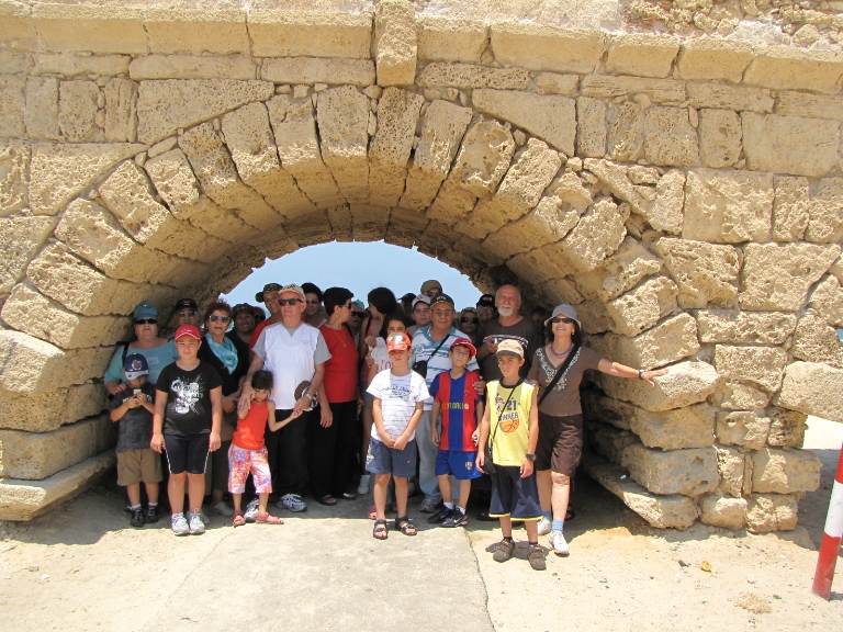 טיול סבים ונכדים בקיסריה, יולי 2009