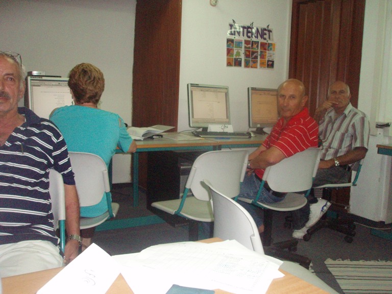 קורס מחשבים בסניף, יולי 2009