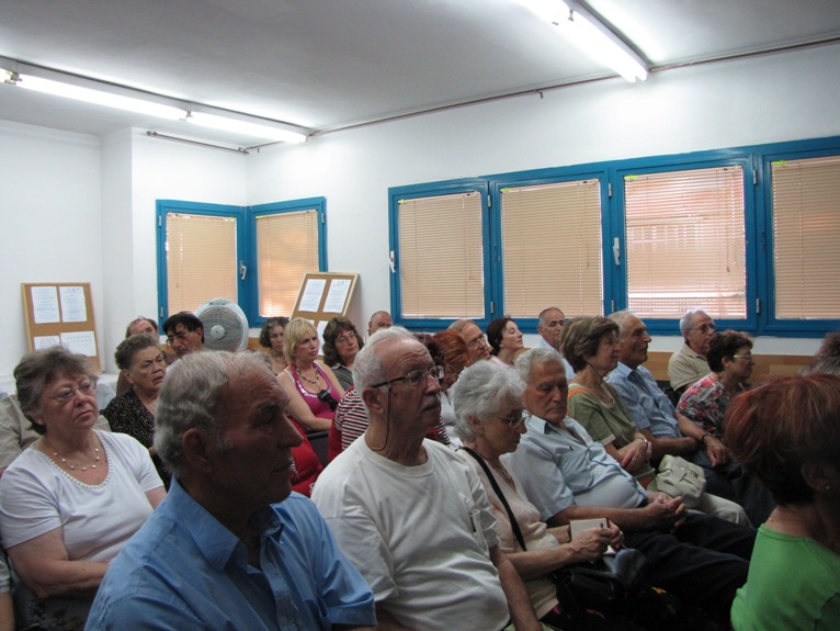 הרצאה בנושא: ``האטת תהליכי הזקנה`` שנערכה ב- 6.8.2009