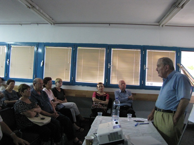 הרצאה בנושא: ``האטת תהליכי הזקנה`` שנערכה ב- 6.8.2009