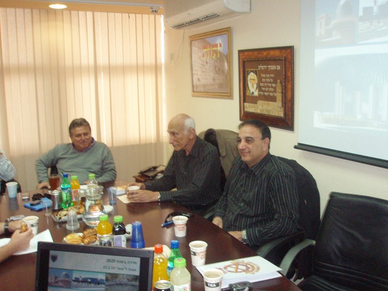 ביקור יו"ר "צוות" בעיר חדרה ופגישה עם ראש העיר