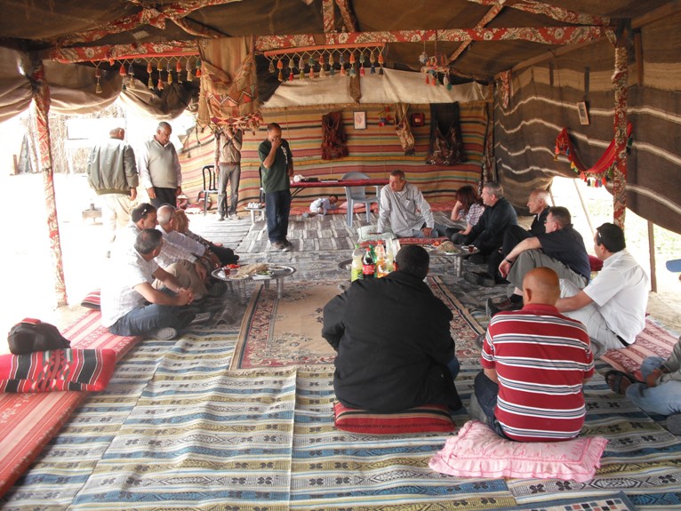 ביקור הנהלת "צוות" הארצית בערד והסביבה, אפריל 2010