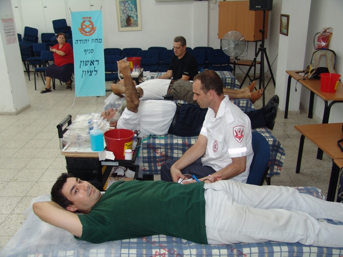 סניף ראשל"צ: התרמת דם במלחמת לבנון השנייה