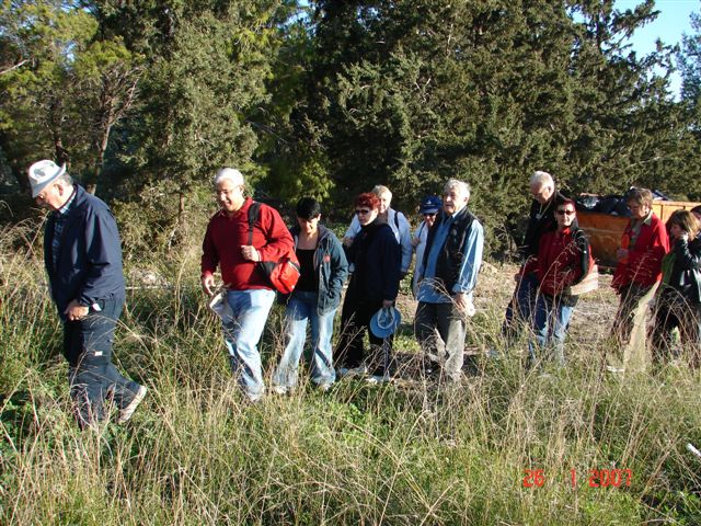 סניף רעות-מכבים-מודיעין: טיול לבית גוברין, ינואר 2007