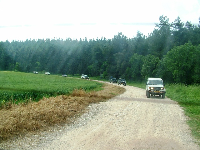 סניף חדרה: טיול ג`יפים בנחל ציפורי, אפריל 2007